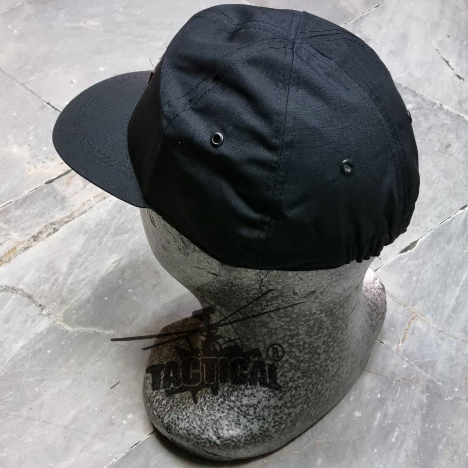 หมวกแก๊ป โทเร ดำ อปพร. เมตตาเข้ม ยางยืด