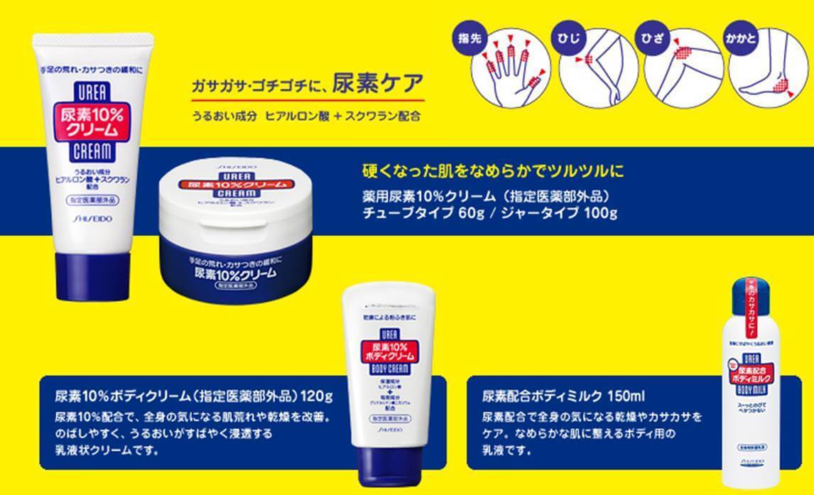 SHISEIDO Urea Cream Hand Cream And Feet 60g. ชิเซโด้ ยูเรีย ครีมบำรุงมือและเล็บ ชนิดหลด 60กรัม