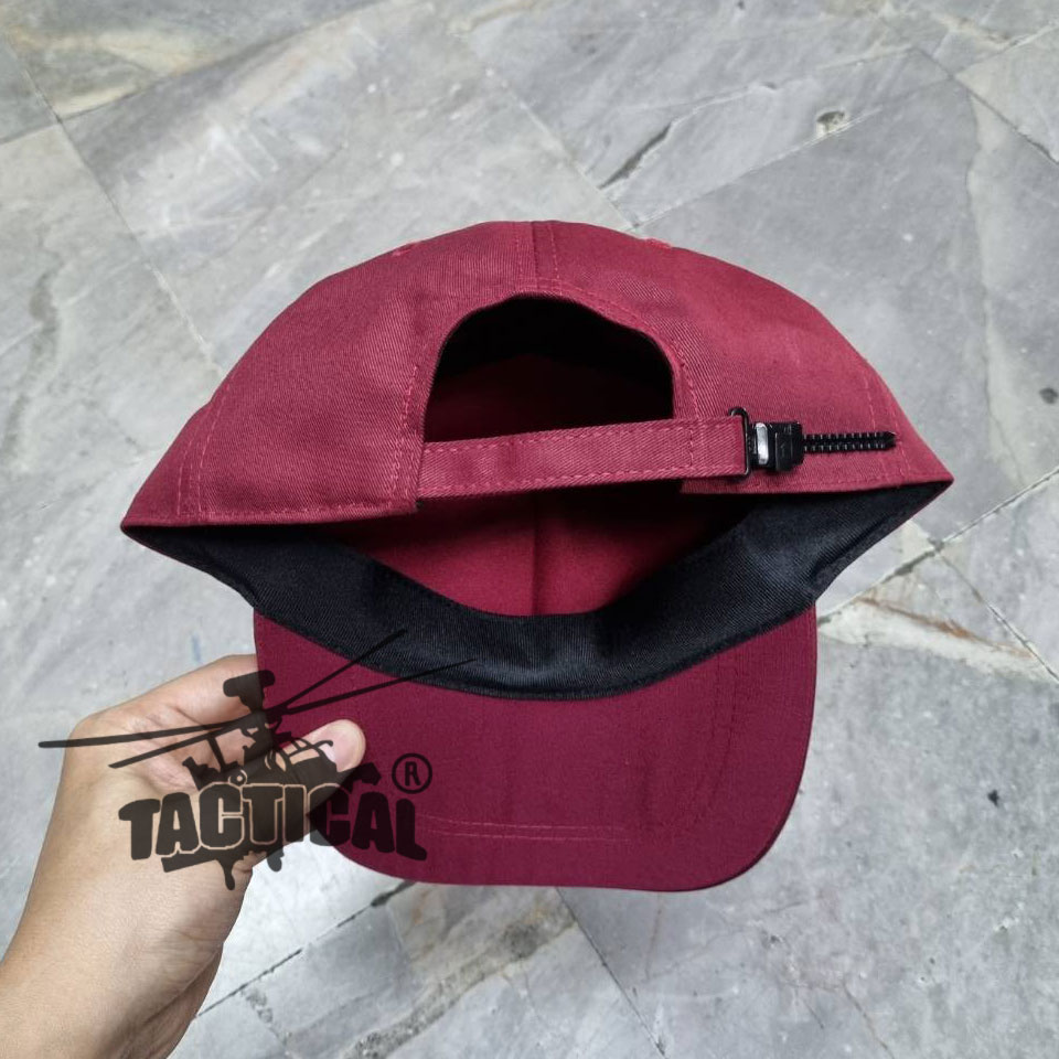 หมวกแก๊ป แดงเลือดหมู กรมป่าไม้ ซิปหลัง