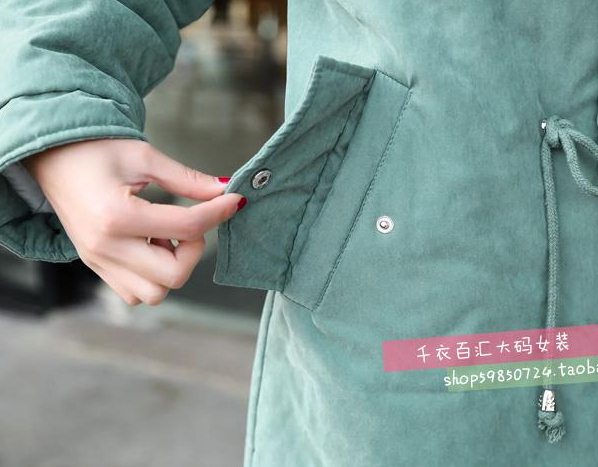 PreOrderคนอ้วน - เสื้อกันหนาว ไซส์ใหญ่ ผ้าฝ้ายโพลิเอสเตอร์ ข้างในหนังสัตว์ มี Hood+เฟอร์ สี : เทา / ดำ / เขียว