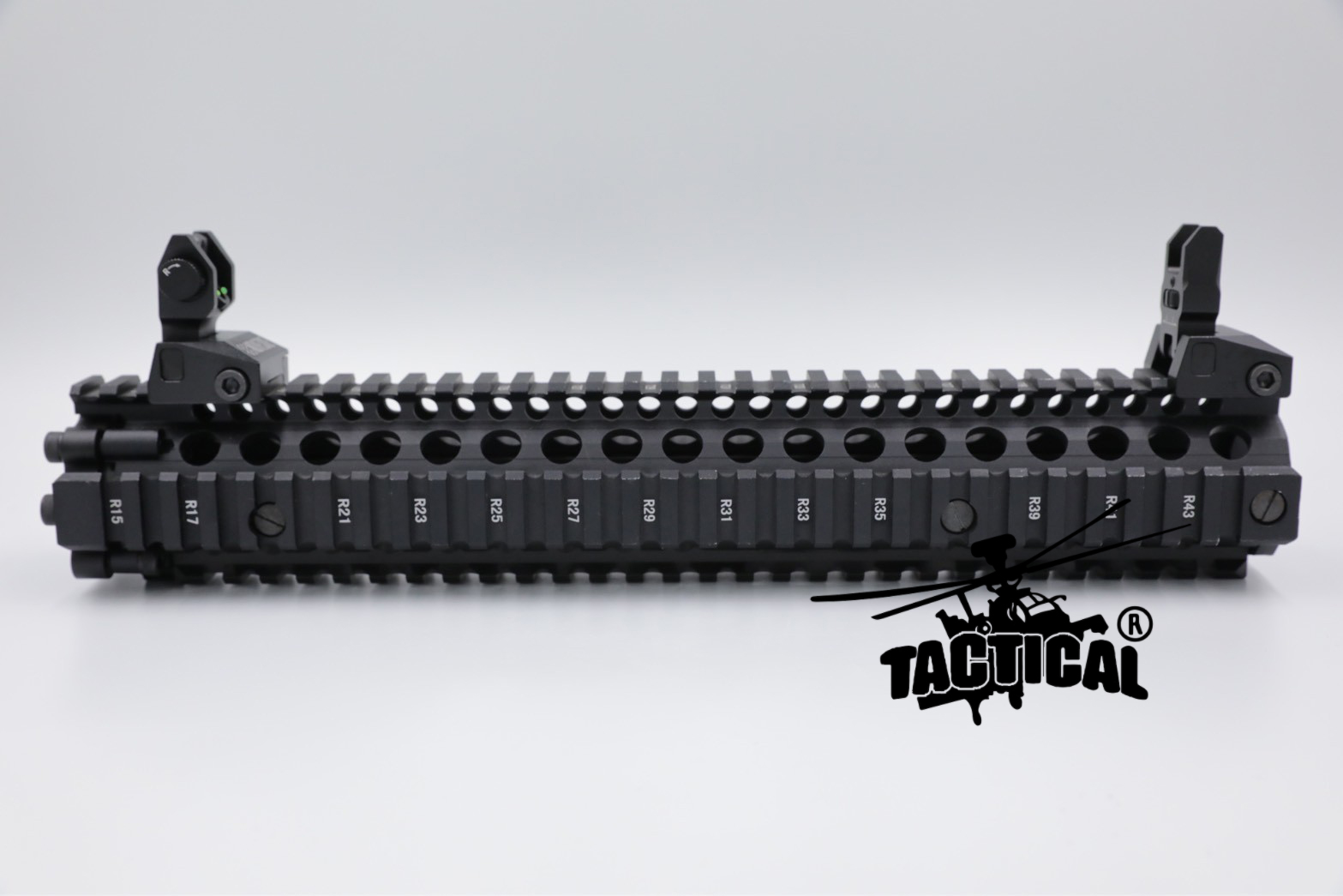 ศูนย์หน้า-หลังพับได้ โลหะ รุ่น ศูนย์เล็งเรืองแสง ทรง Noveske