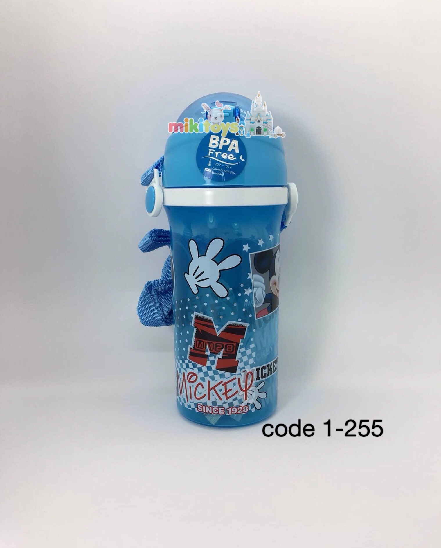 กระติกน้ำเด็กมิกกี้เมาส์ Mickey mouse ด้านล่างขุ่น *BPA free ปลอดภัย
