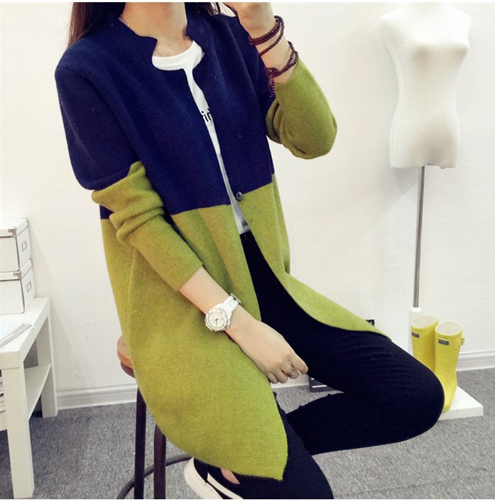 PreOrderคนอ้วน - เสื้อคลุมกันหนาวแฟชั่น ไซส์ใหญ่ คนอ้วน เสื้อไหมพรมไม่หนา ผ้าสองสี ตัวยาว สี : เทาน้ำเงิน / น้ำเงินเขียว