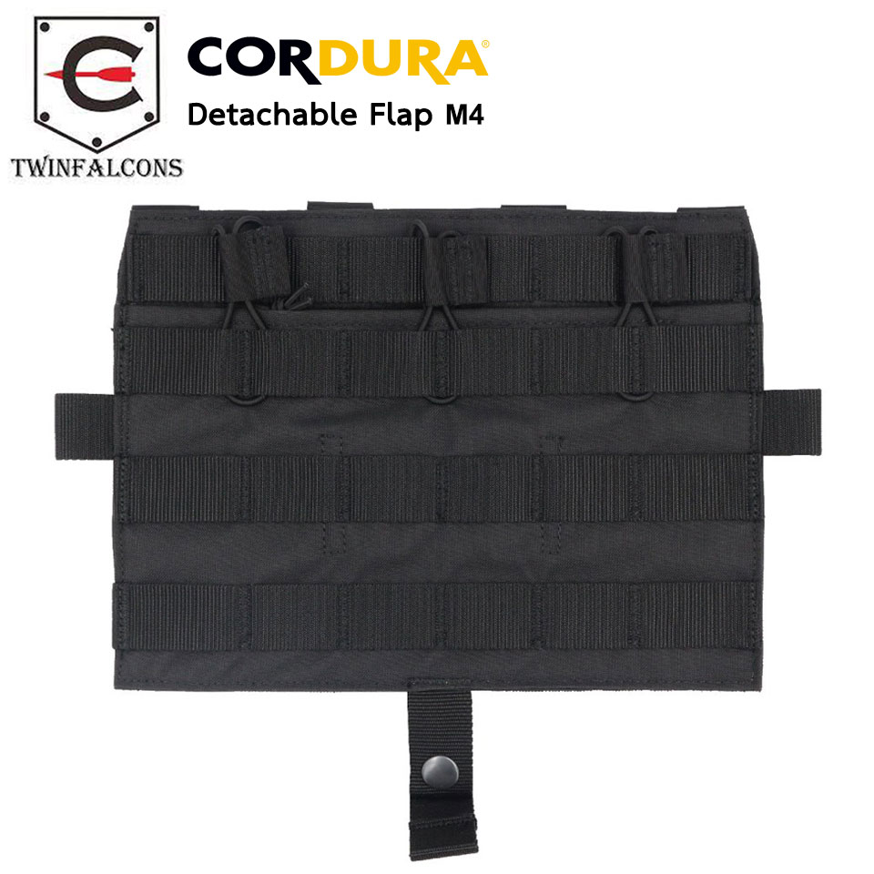 แผ่นสี่เหลี่ยมใส่แม็ก Detachable Flap M4 Mag Flat Panel ยี่ห้อ Twinfalcons (งานแท้)