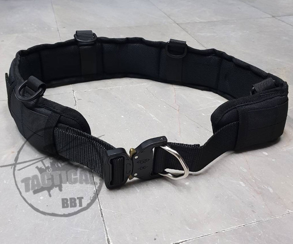 เข็มขัดยุทธวิธี หัว Cobra + รองนวม