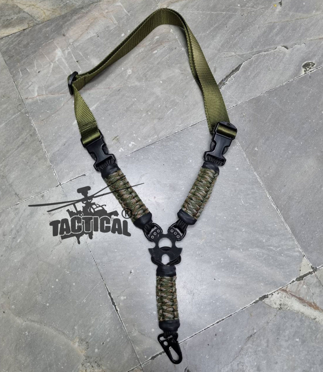 สายสะพายปืนเชือกพาราคอร์ด 1 จุด