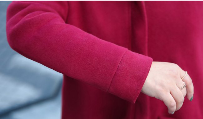 PreOrderคนอ้วน - เสื้อกันหนาว ผ้าฝ้ายโพลิเอสเตอร์ บุหนังสัตว์ สี : ไวน์แดง / ดำ / เหลือง / ม่วง