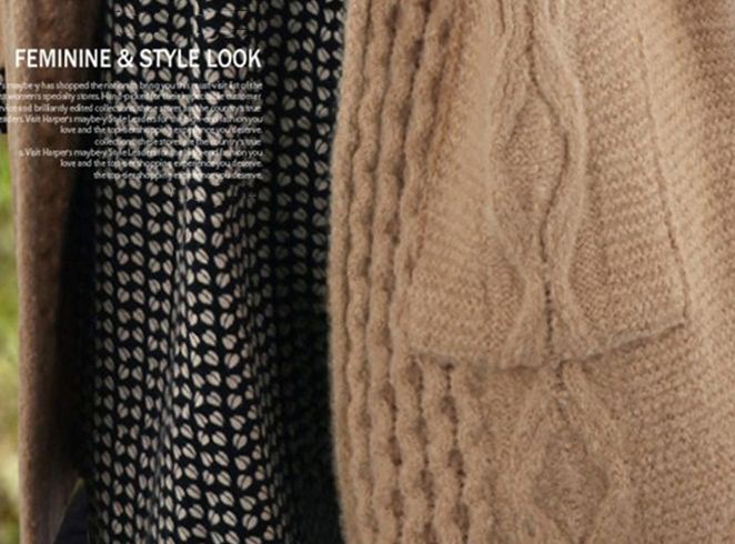 PreOrderไซส์ใหญ่ - เสื้อกันหนาว-คาร์ดิแกน ไซส์ใหญ่ คนอ้วน ไหมพรม สี : น้ำตาล / น้ำเงิน