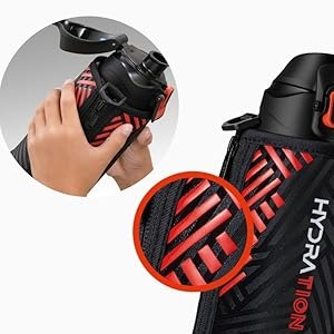 Thermos 1000ml FJS-1000F Hydration Cold Only สี Black Orange (BKOR) เทอร์มอสกระติกน้ำกีฬาฉนวนสุญญากาศ เก็บความเย็นอย่างเดียว ขนาด 1 ลิตร