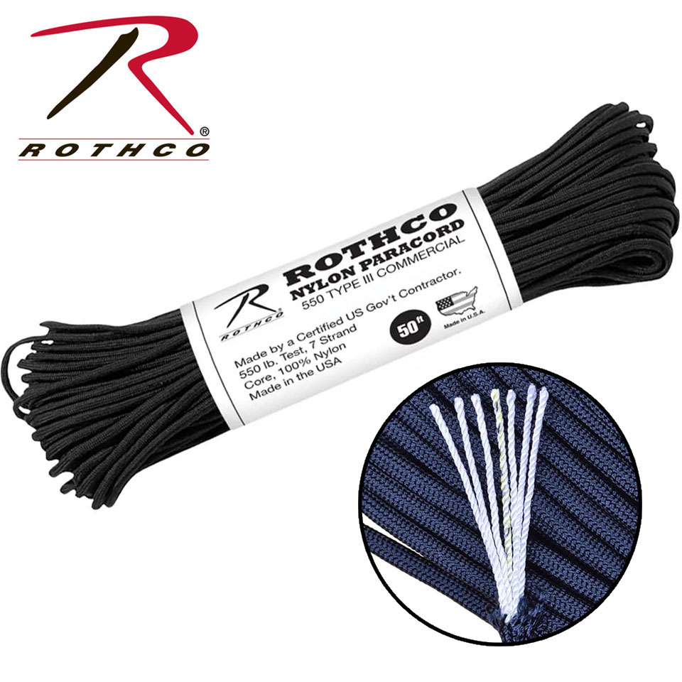 เชือกไนลอน กลม Paracord 550 ib. (31 เมตร)