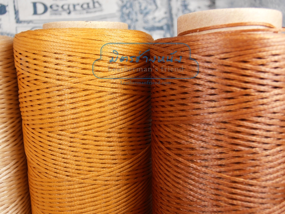 ด้ายเทียนสี 150D แบบแบน เนื้อทียนสูงพิเศษ