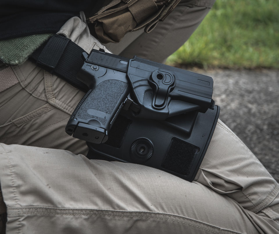 (ของแท้) เพลทติดกับซองปืน Cytac รัดขา