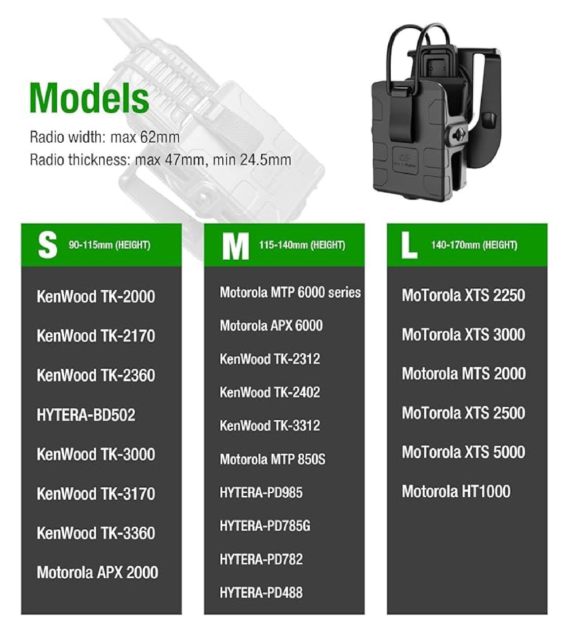 ซองวิทยุสื่อสาร Universal GF