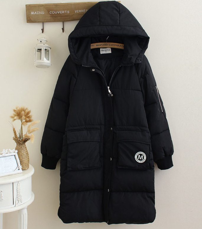 PreOrderเสื้อผ้าคนอ้วน - เสื้อกันหนาวไซส์ใหญ่ บุนวม ซิบหน้า มีHood สี : ดำ / เทาอ่อน