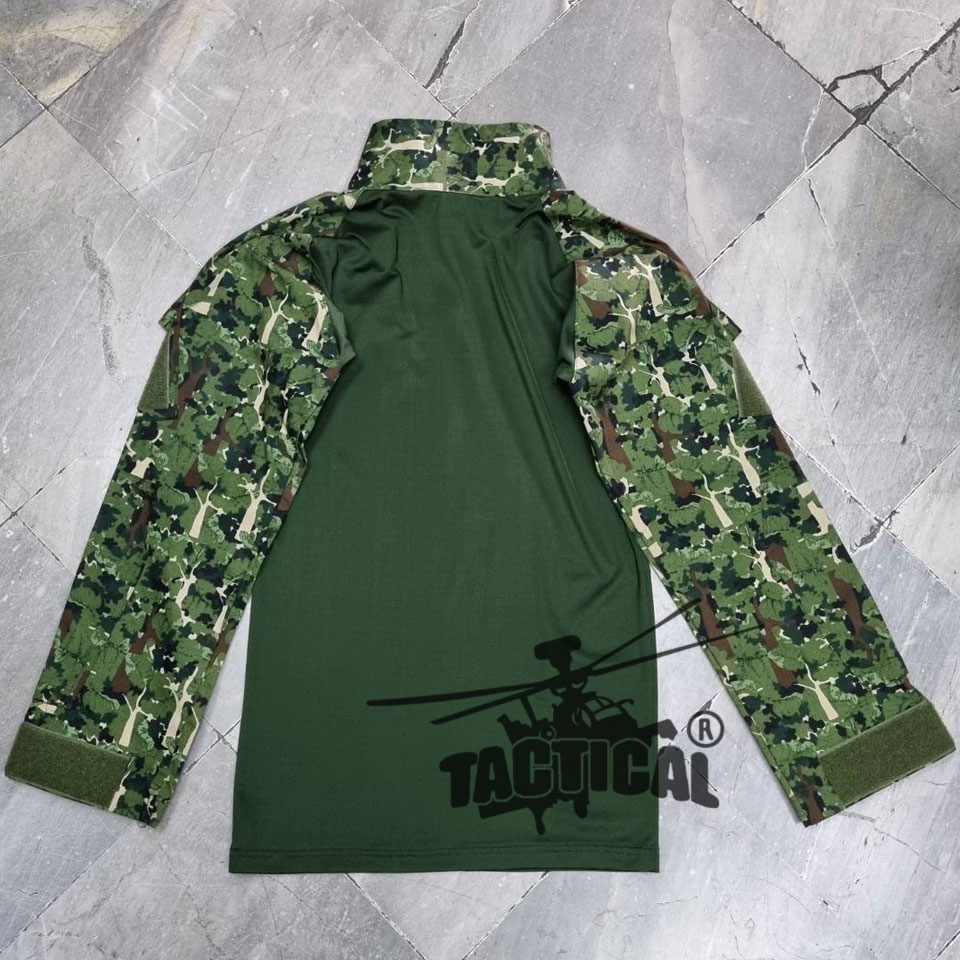เสื้อ Combat Shirt พรางป่าไม้ (ลายใหม่)