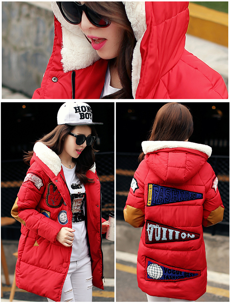 PreOrderคนอ้วน - เสื้อกันหนาวแฟชั่น ไซส์ใหญ่ คนอ้วน พิมพ์ลายเท่ ๆ ตัวหนา บุนวม กันหิมะ มีHood สี : เขียว / ฟ้า / กากี / ขาว / แดง / ดำ