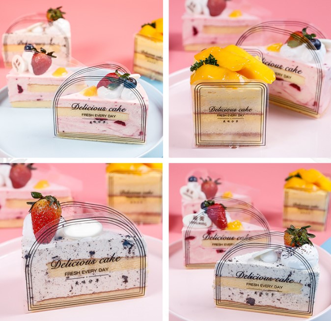 แผ่นพลาสติกห่อชิ้นเค้ก (Cake Collar) แพ็ค 100 ชิ้น