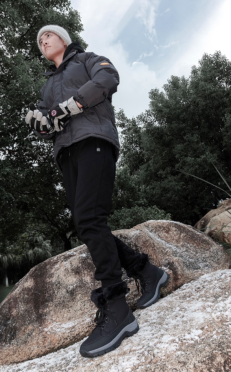 SW2324-0004 รองเท้ากันหนาว กันหิมะ ใส่ได้ทั้ว ญ. ช. เชือกใช่ได้จริง