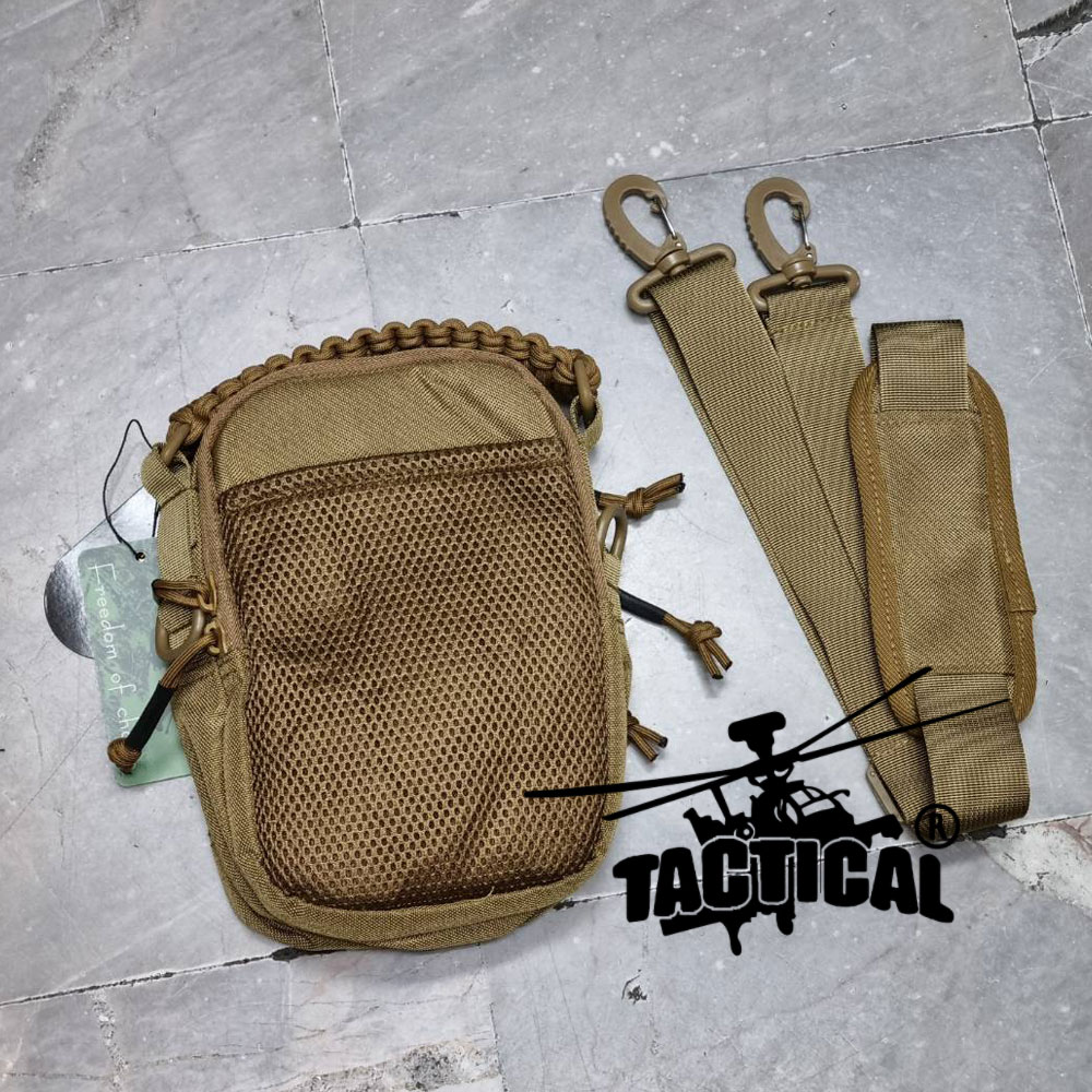 กระเป๋าสะพายข้างแบบ Molle หูหิ้วร้อยเชือกพาราคอร์ด