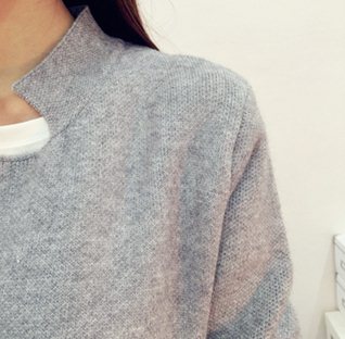 PreOrderคนอ้วน - เสื้อคลุมกันหนาวแฟชั่น ไซส์ใหญ่ คนอ้วน เสื้อไหมพรมไม่หนา ผ้าสองสี ตัวยาว สี : เทาน้ำเงิน / น้ำเงินเขียว