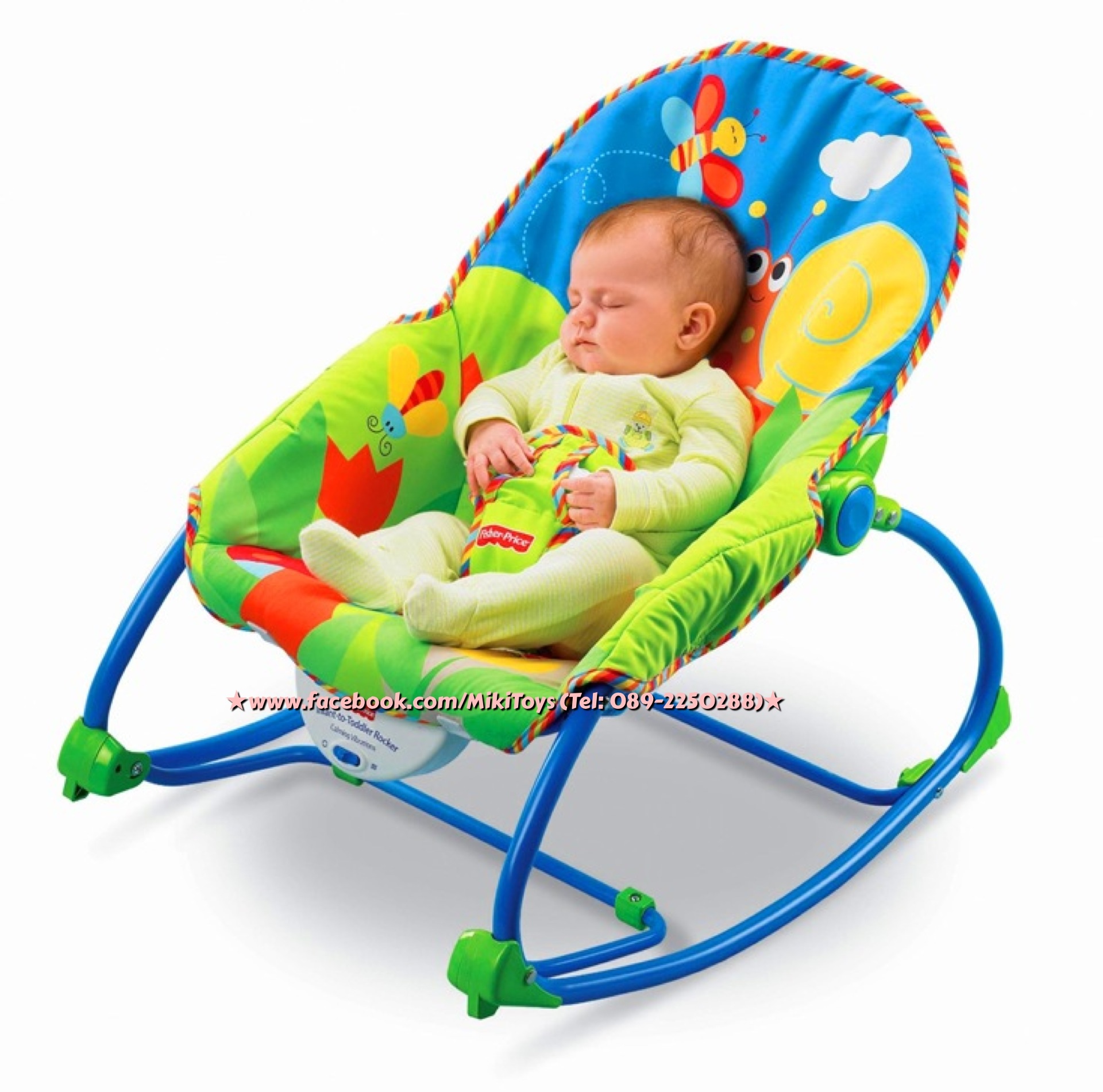เปลโยก/เก้าอี้โยก Fisher-Price Infant To Toddler Rocker, Bug Friends ลายแมลงต่างๆน่ารักค่ะ