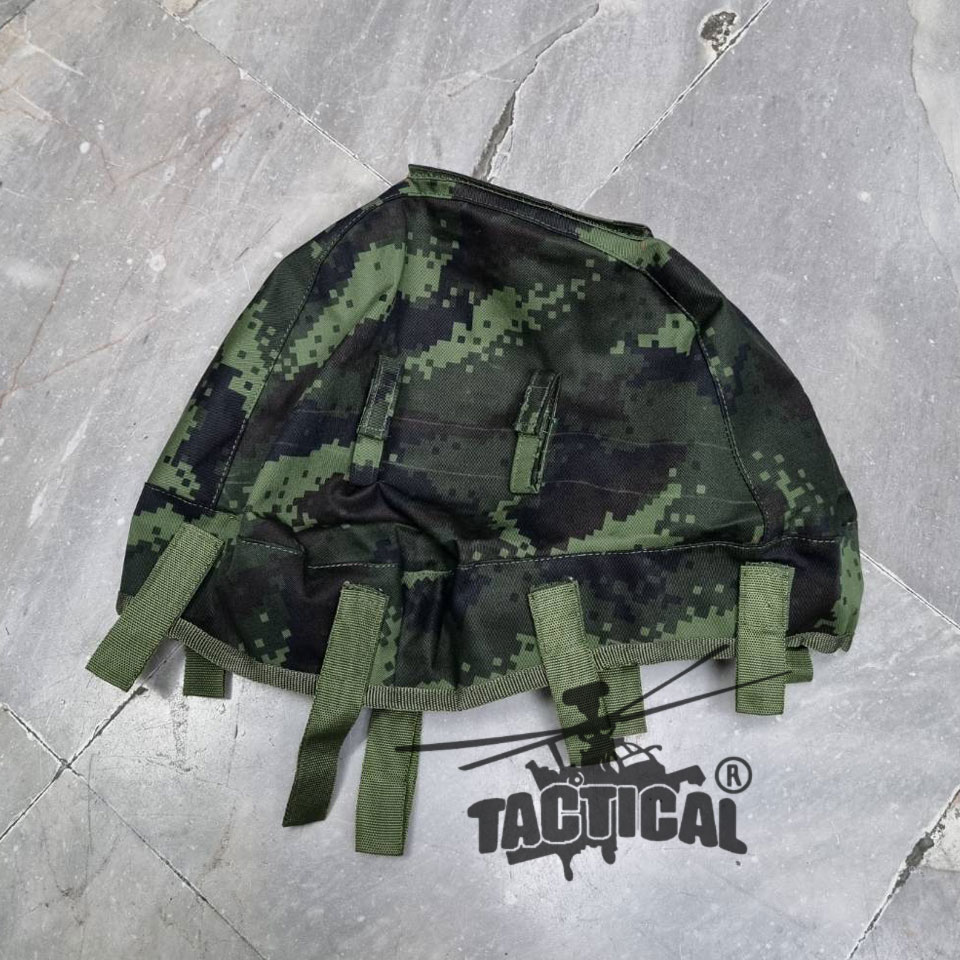 ผ้าคลุมหมวกคอบร้า มีสายรัดแว่น ช่องใส่แผนที่