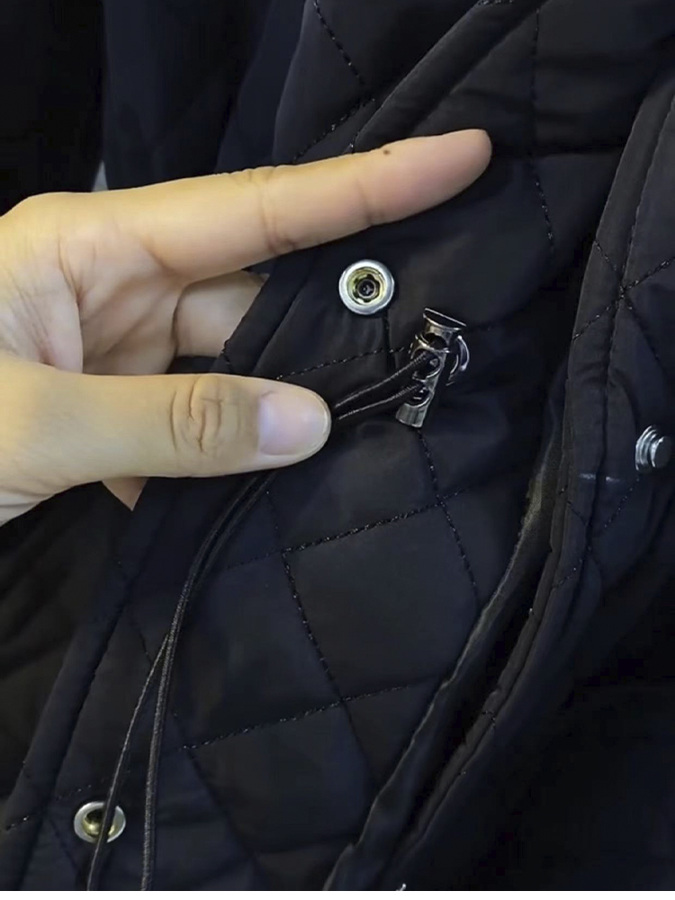 CS0004 เสื้อกันหนาว คาดิแกน คอปกตุ๊กตา งานโพลิเอสเตอร์ เอวรูดเข้าออกได้