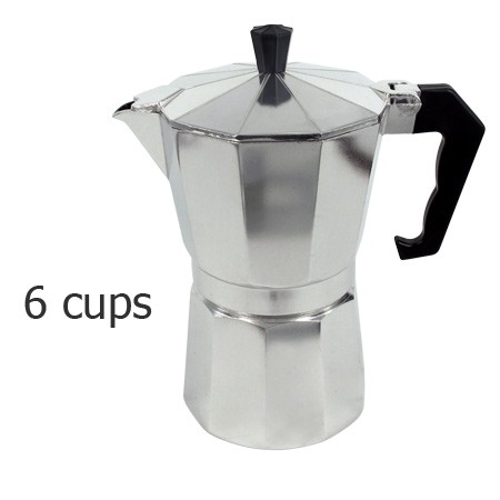 หม้อต้มกาแฟสดมอคค่าพอท I-MIX (MOKA POT) อลูมิเนียม 6 ถ้วย 1614-098 ฟรี!กระดาษกรองและซีนยางสำรอง