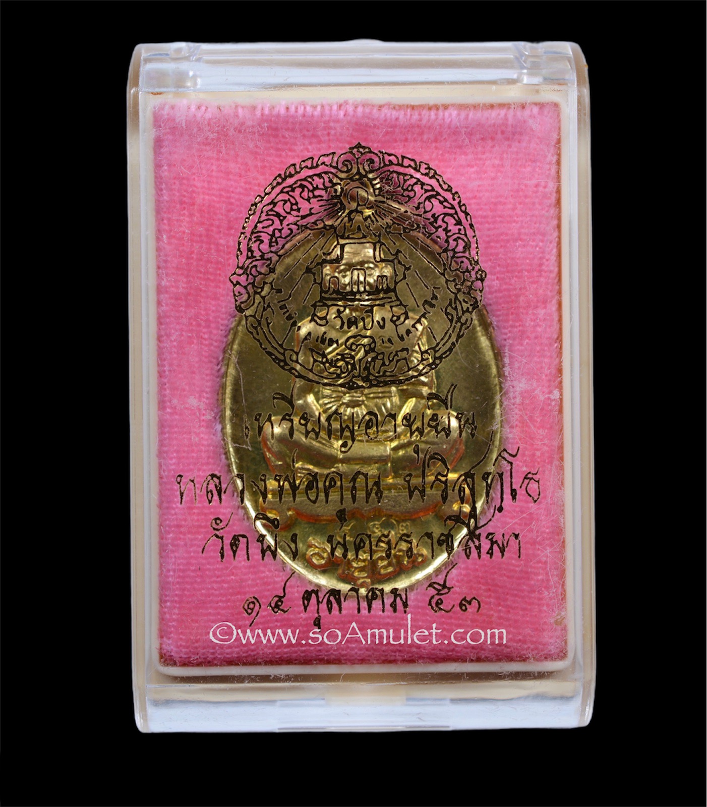 เหรียญอายุยืน หลวงพ่อคูณ ปริสุทโธ รุ่นพิเศษ วัดบึง จ.นครราชสีมา เนื้อทองทิพย์ ปี2553 พร้อมกล่องเดิม