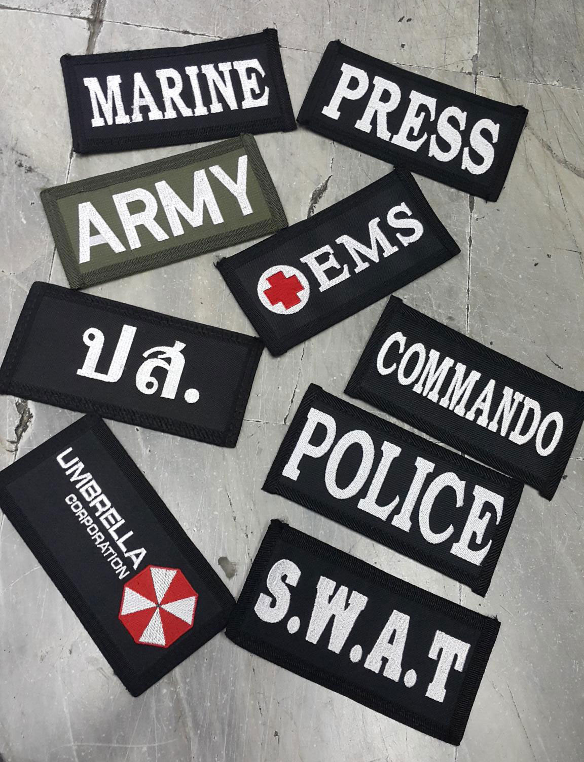 ป้ายปัก L ขนาด 16.5x8 CM. ตีนตุ๊กแก