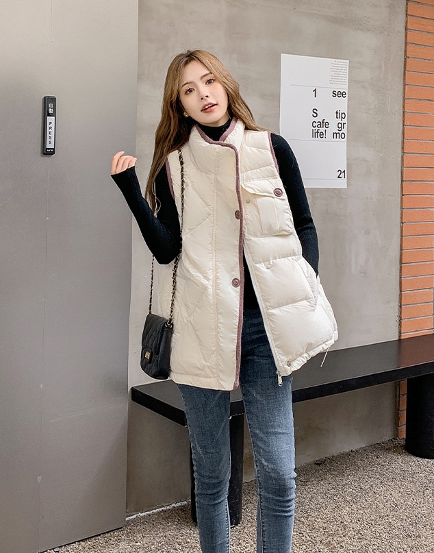 2324-0019 แนวเสื้อกั๊กจ้า กระดุมหน้า สวยเลย