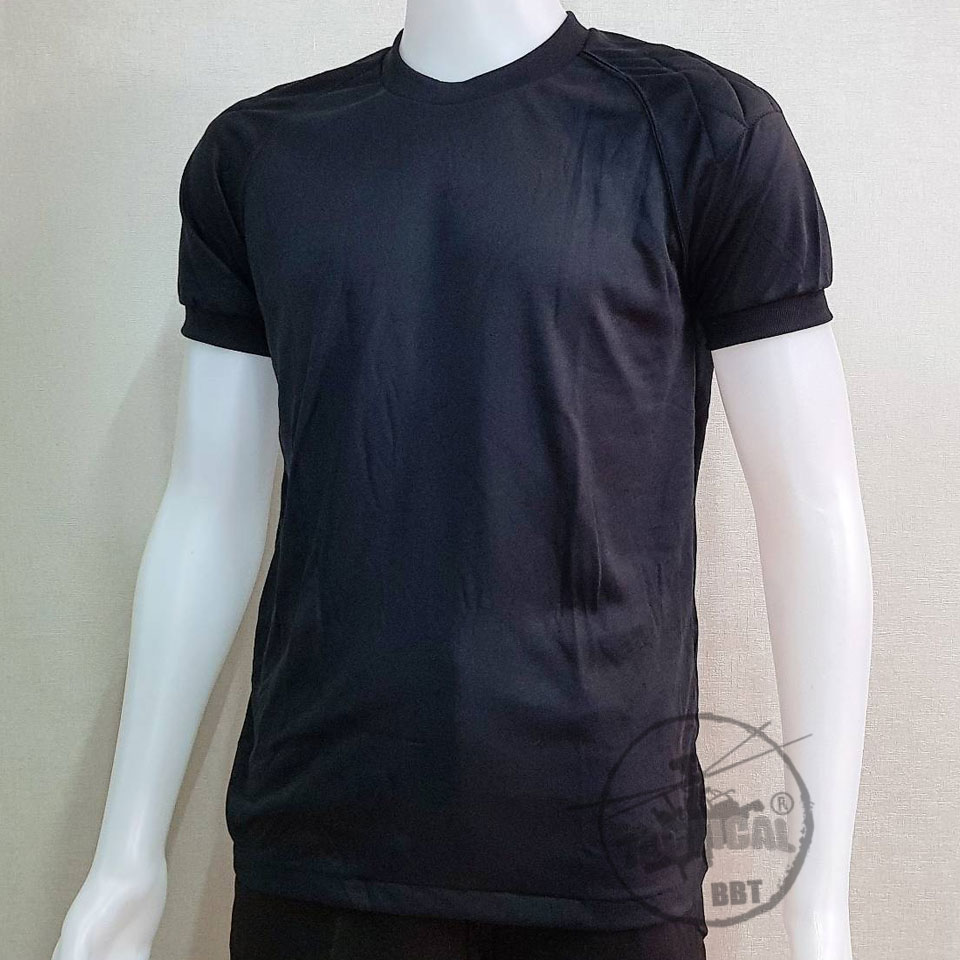 เสื้อยืดบุไหล่สั้น คอกลม ผ้า TC