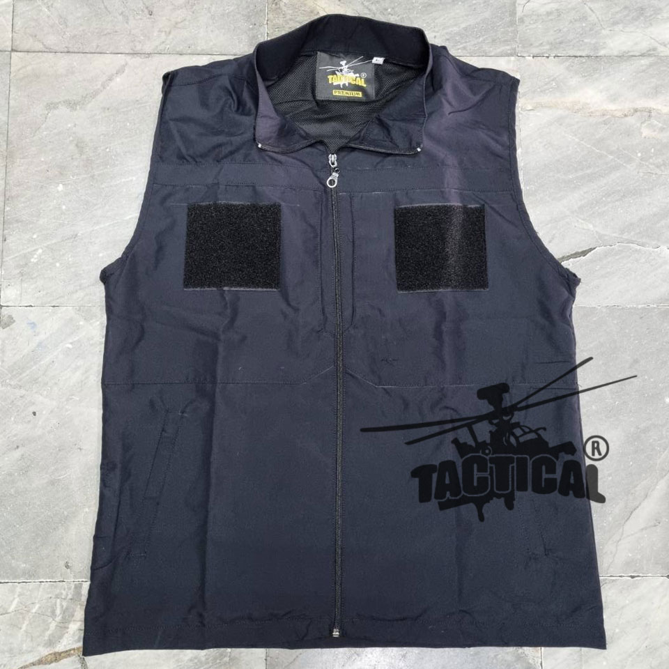 เสื้อกั๊ก ผ้านุ่ม เบา กันน้ำ (ดำ)