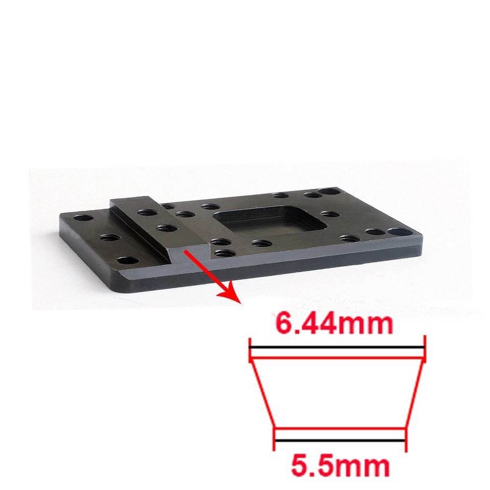 เพลทสี่เหลี่ยมติด Dot ปืน Glock แบบ Universal