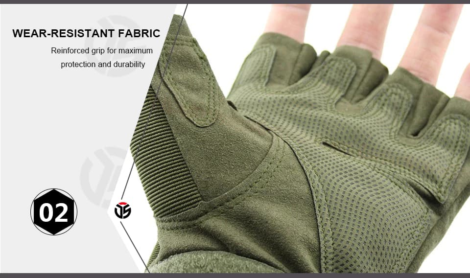 ถุงมือสนับแข็ง ครึ่งนิ้ว Bogie.1