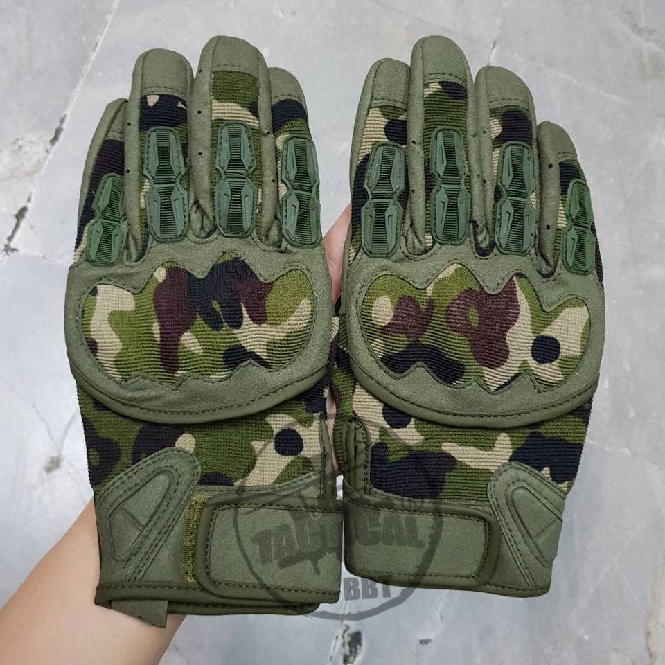 ถุงมือสนับเต็มนิ้ว มีรูระบาย