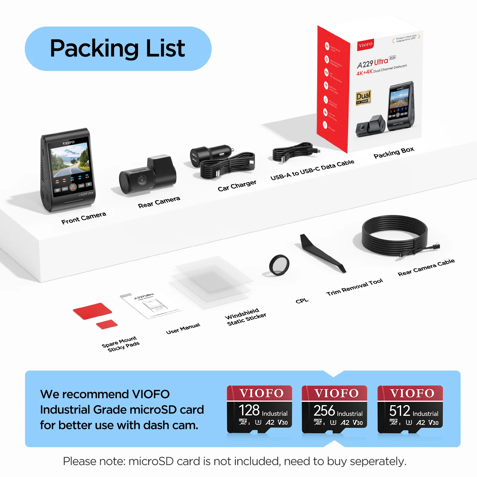 Viofo A229 Ultra 4K 2CH