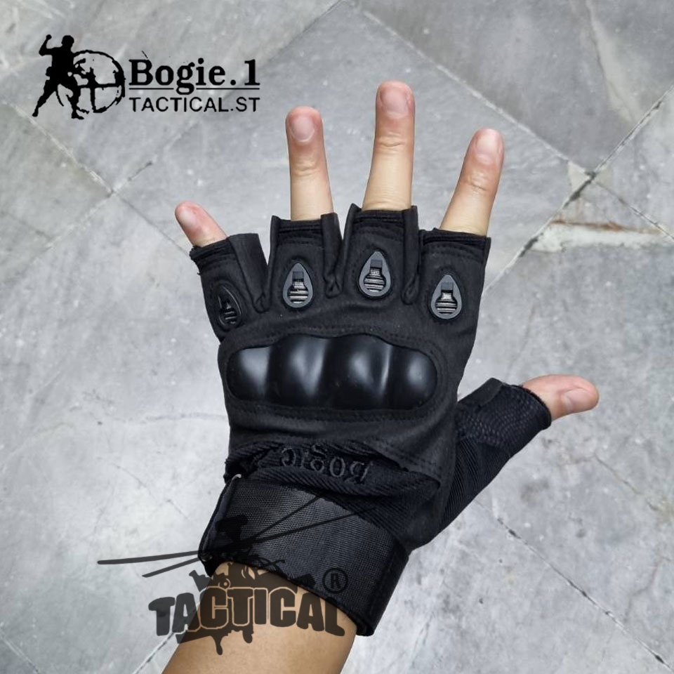 ถุงมือสนับแข็ง ครึ่งนิ้ว Bogie.1