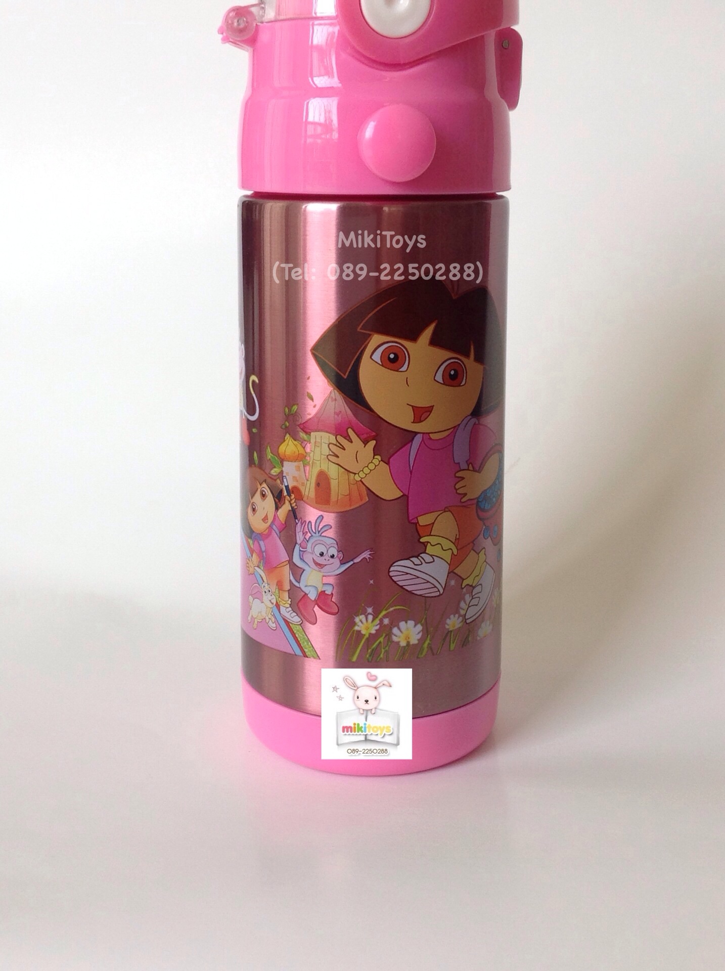 ✅กระติกน้ำเก็บความเย็นDORA ,ดอร่า รุ่นเก็บอุณหภูมิ สีชมพู ลายน่ารักสดใส สามารถเก็บอุณหภูมิได้ทั้ง ร้อน และ เย็น