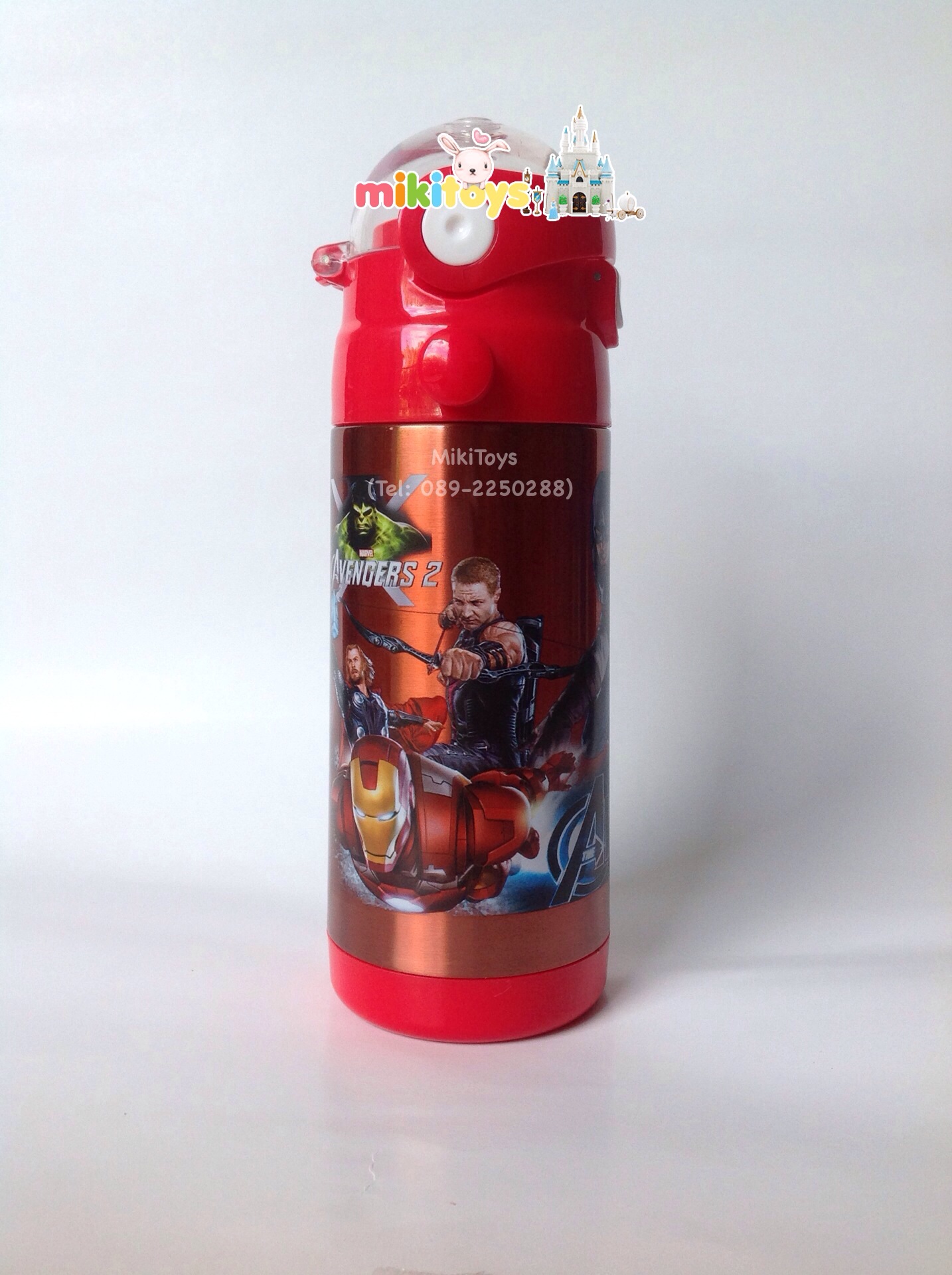 กระติกน้ำรุ่นเก็บอุณหภูมิ AVENGERS2 (อเวนเจอร์2)สีแดงเท่มากๆๆๆๆค่ะ สามารถเก็บอุณหภูมิได้ทั้ง ร้อน และ เย็น มาพร้อมกับสายสะพาย