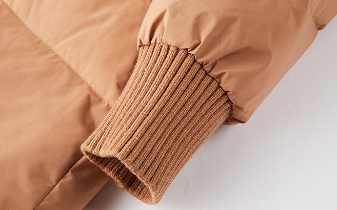 2324-0003 กันหนาวบุขนเป็ดขาวจ้า ตัวยาว มีเฟอร์ถอดได้