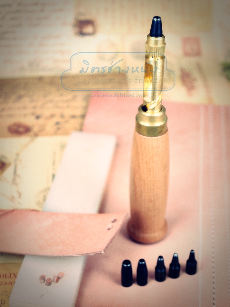 ชุดเจาะ ขึ้นลง แบบหมุม รุ่น 6 หัว เกลียวทองเหลือง 1.5/2/2.5/3/3.5/4mm