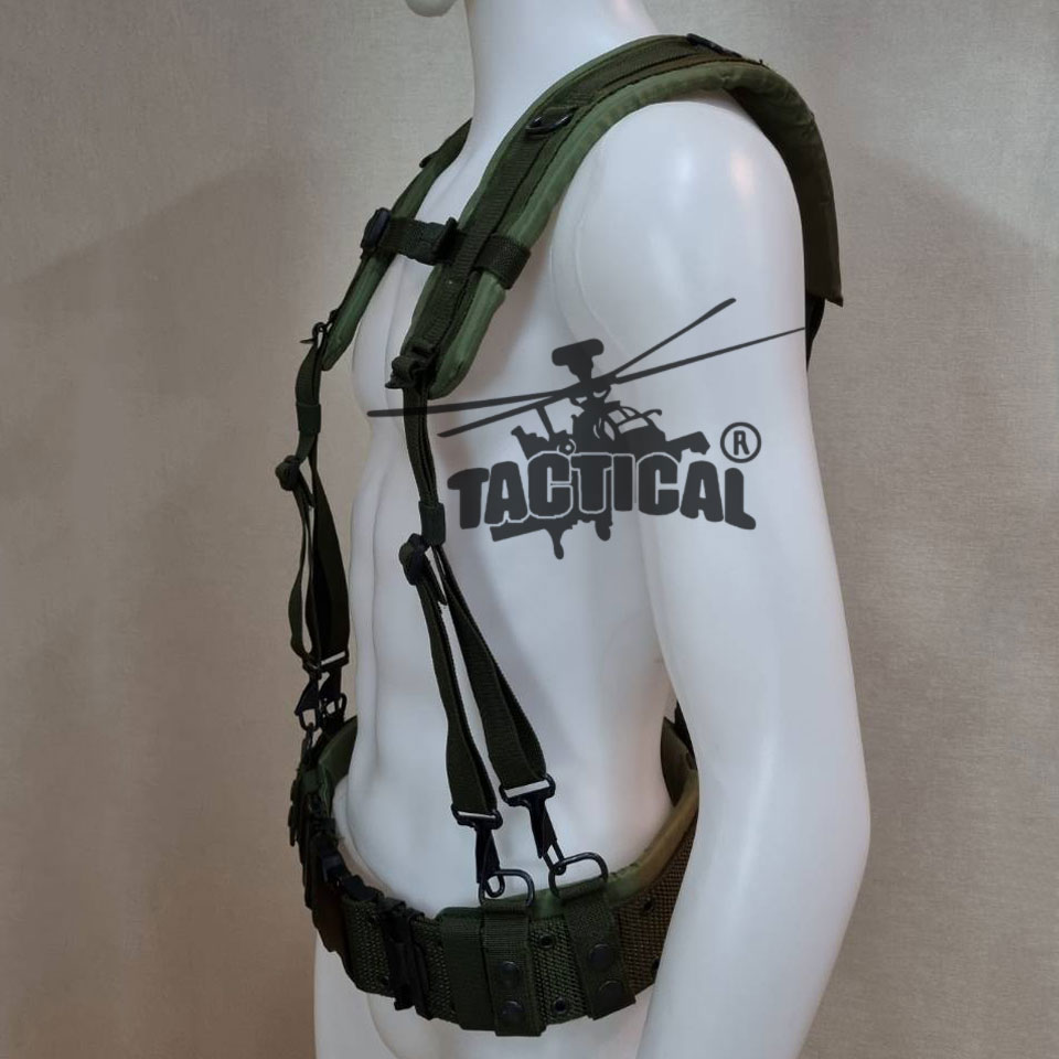 ชุดเข็มขัด + สายโยงบ่า แบบใหม่ (เหล็ก/ทองเหลือง) มีแยกขายเป็นชิ้น