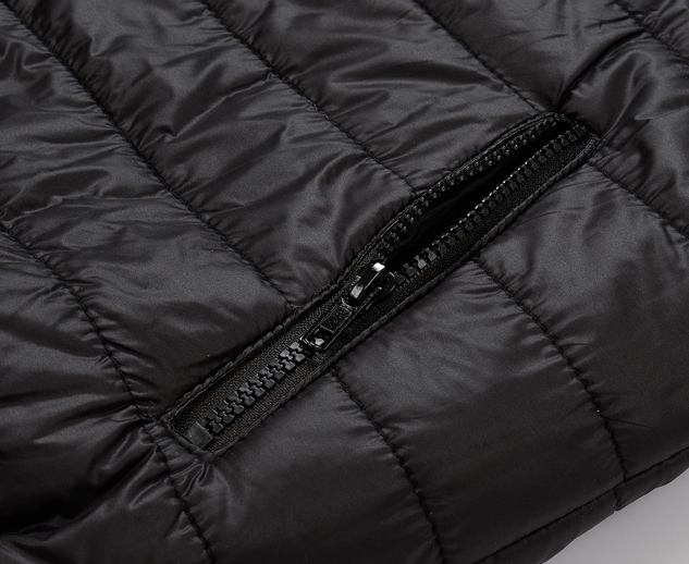 PreOrderคนอ้วน - เสื้อกั๊กแฟชั่น ผ้าร่มด้านนอก ด้านในขนสัตว์ มีHood สีดำ