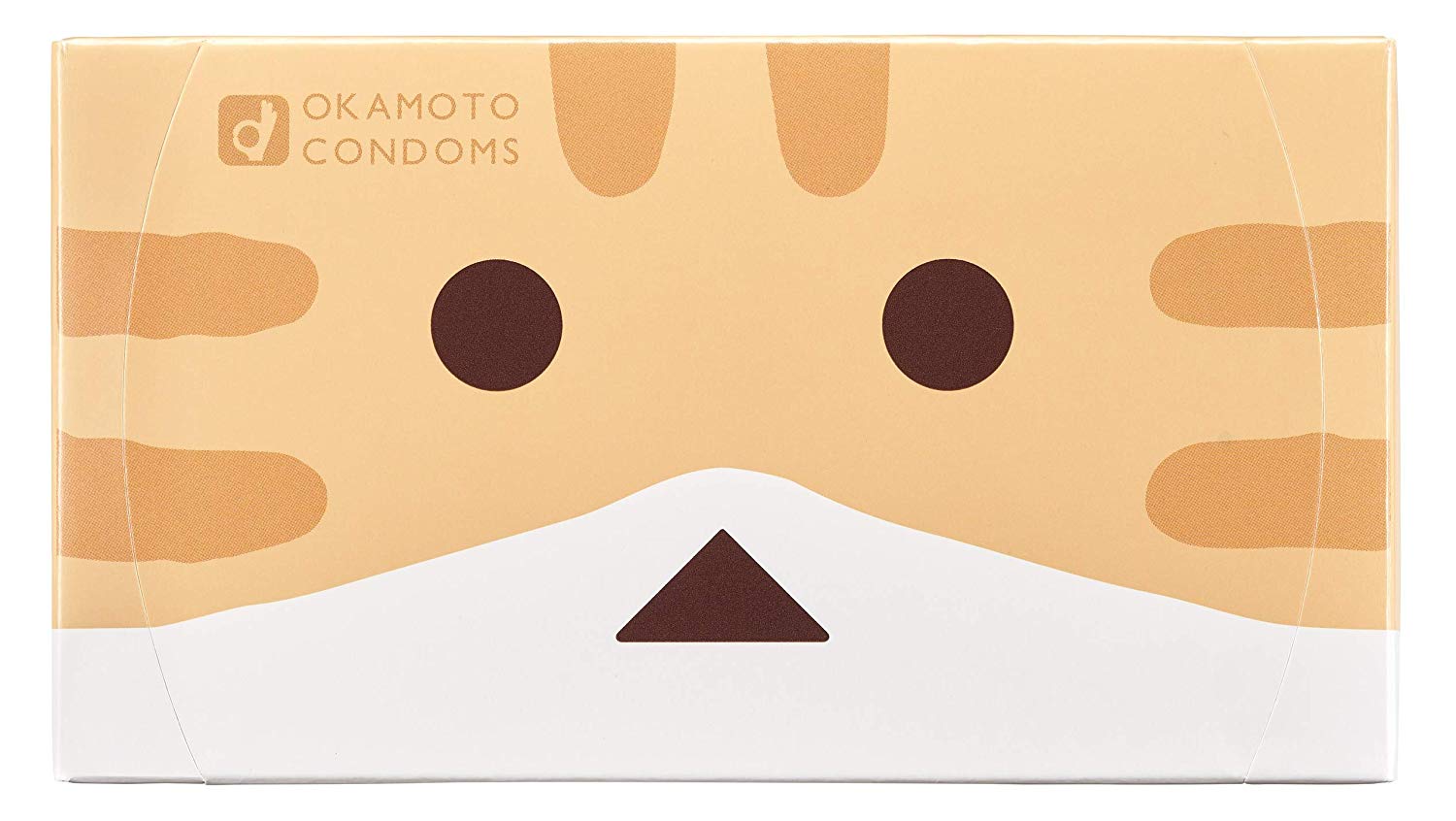 Okamoto Condom nyanboard โอกาโมโต้ ถุงยางอนามัยลายแมวกระดาษลัง บรรจุ 12 ชิ้น