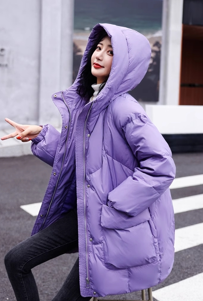 2324-0045 เสื้อกันหนาวไซส์ใหญ่ ขนเป็ด แบบสั้น ใครชอบมาจัดเลย