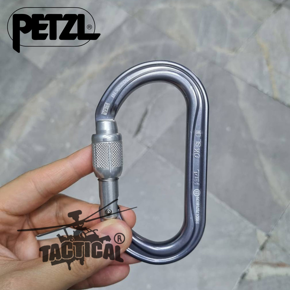 Carabiner (Petzl) OK SCREW-LOCK เงิน