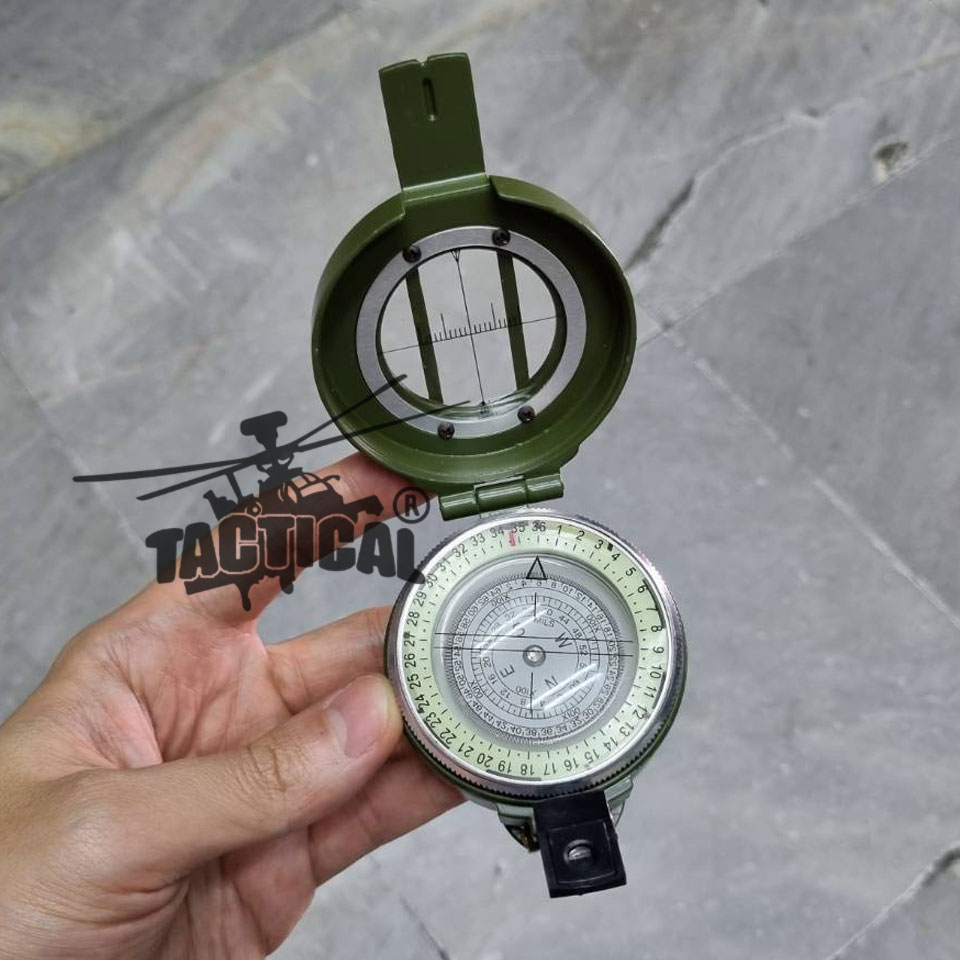 เข็มทิศ ทหาร ทรงกลม (Lensatic Compass)