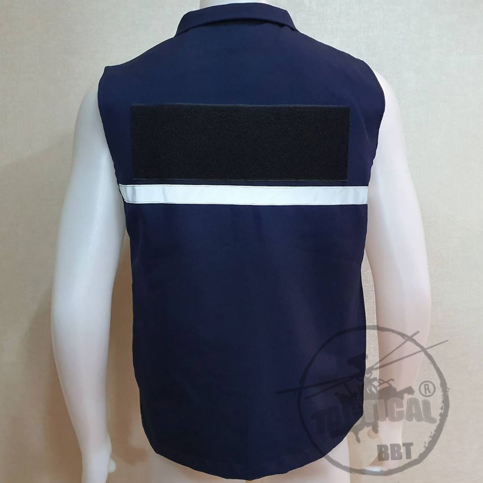 เสื้อกั๊กตร.กรมท่า แถบสะท้อนแสงหน้า-หลัง ยี่ห้อ TACTICAL