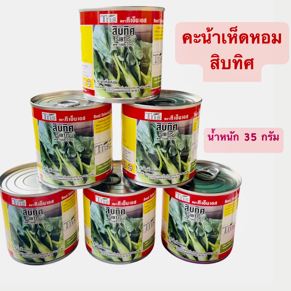 tns คะน้าเห็ดหอม สิบทิศ (กระป๋อง 35 กรัม)